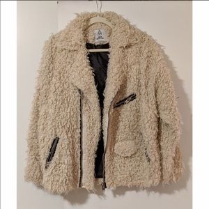 Unif X Urban Outiftters Sherling Motorcyle Coat